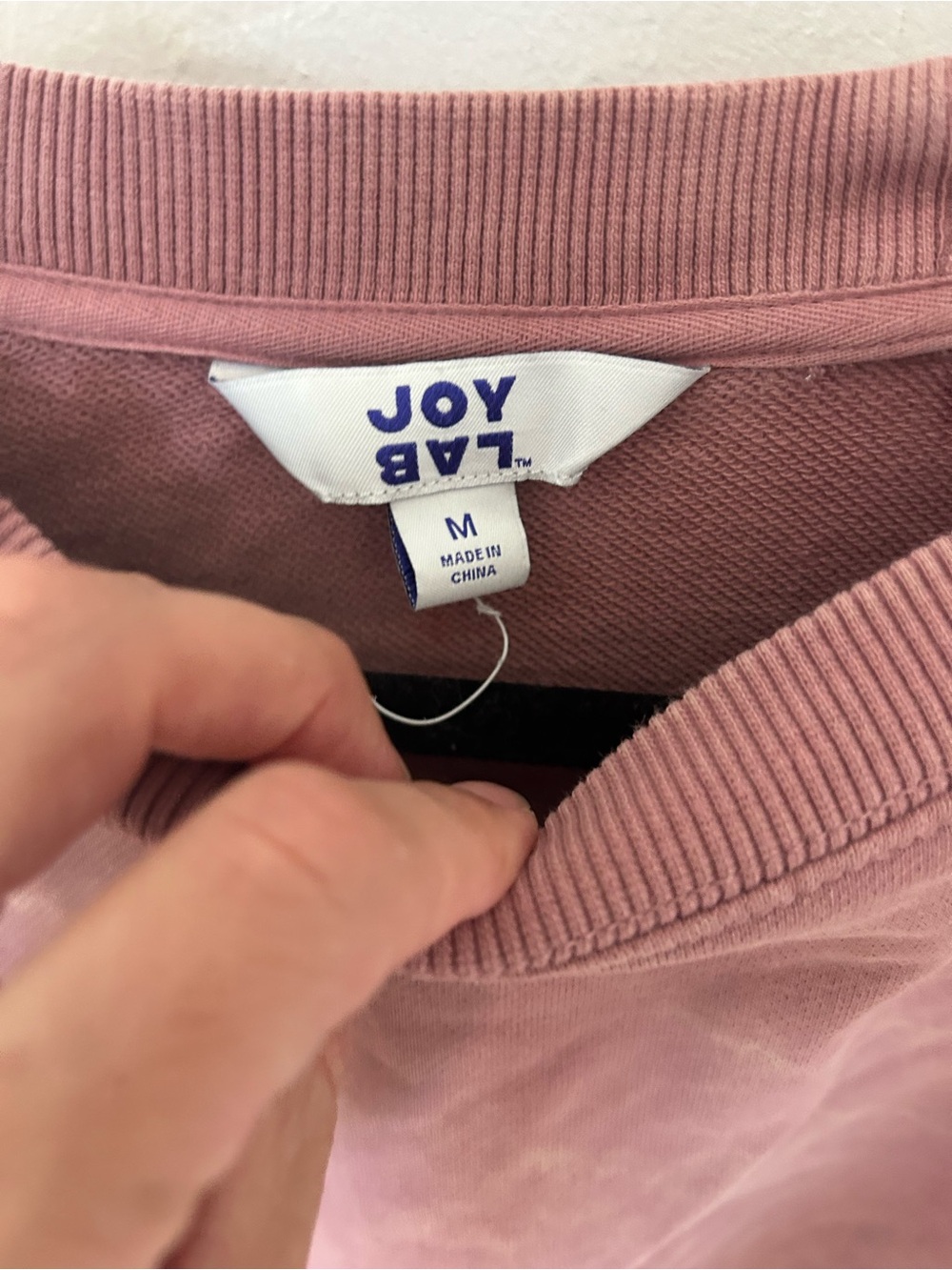 Joy Lab mauve sporty Rose Cropped Crewneck Sweatshirt - Women's - Picture 3 of 7
